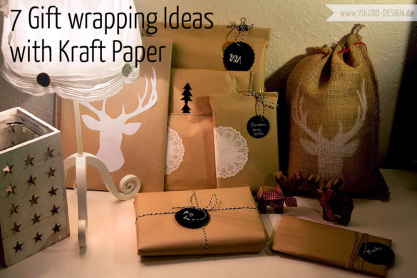 Gift Wrapping Black and White Kraft Paper | www.youdid-design.de