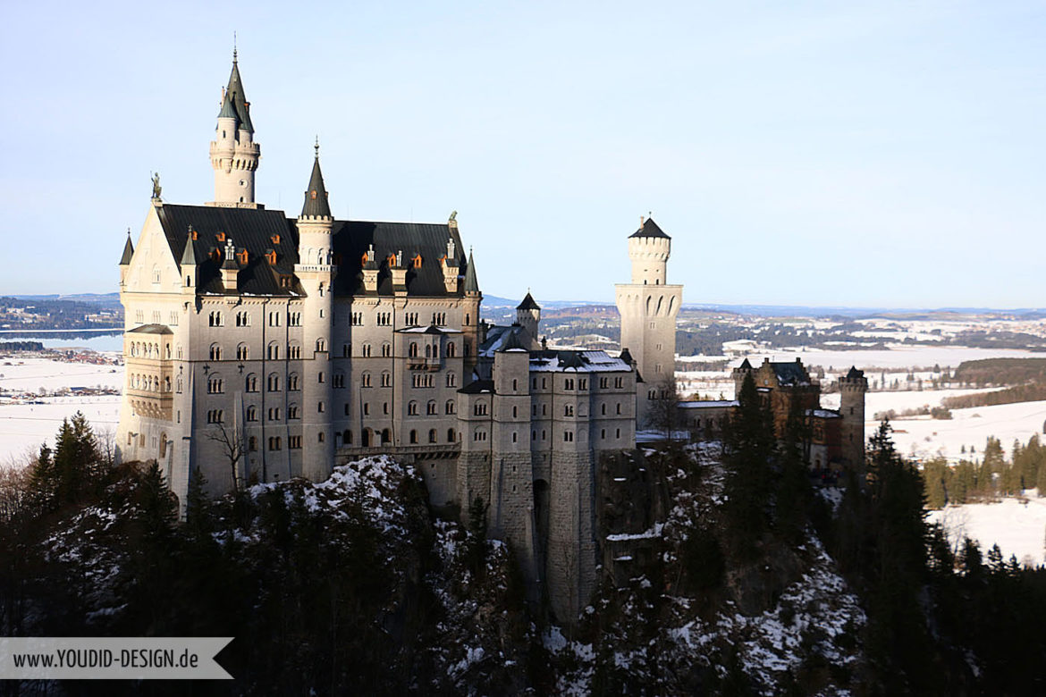 Schloss Neuschwanstein König Ludwig | www.youdid-design.de