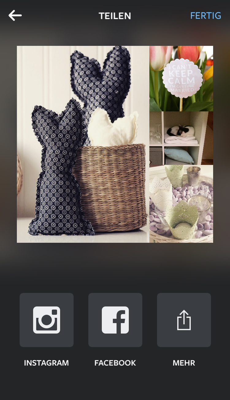 Fertiges Layout erstellt mit Layout der neuen Instagram App | www.youdid-design.de