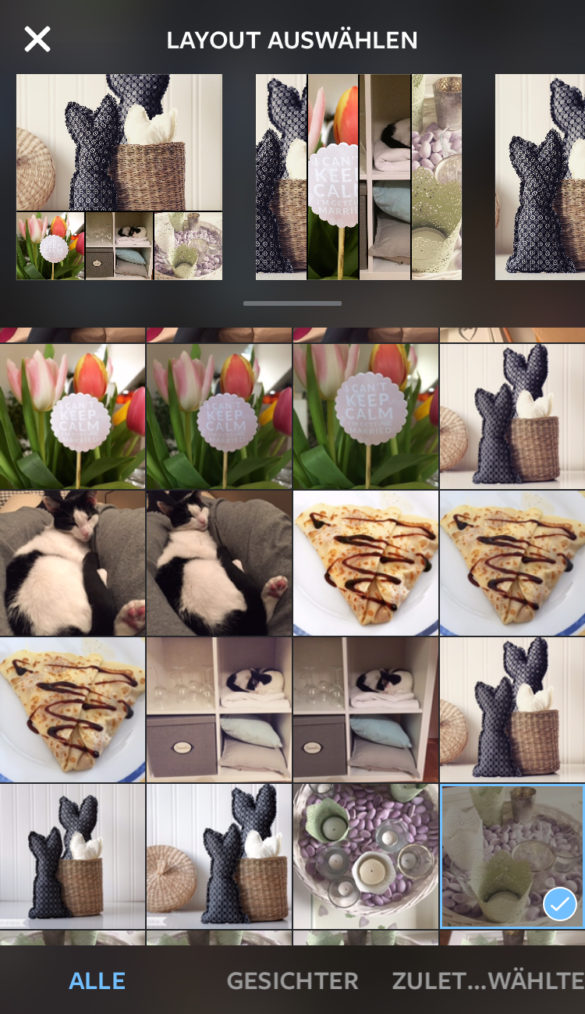 Viele Layouts in der neuen Instagram App | www.youdid-design.de