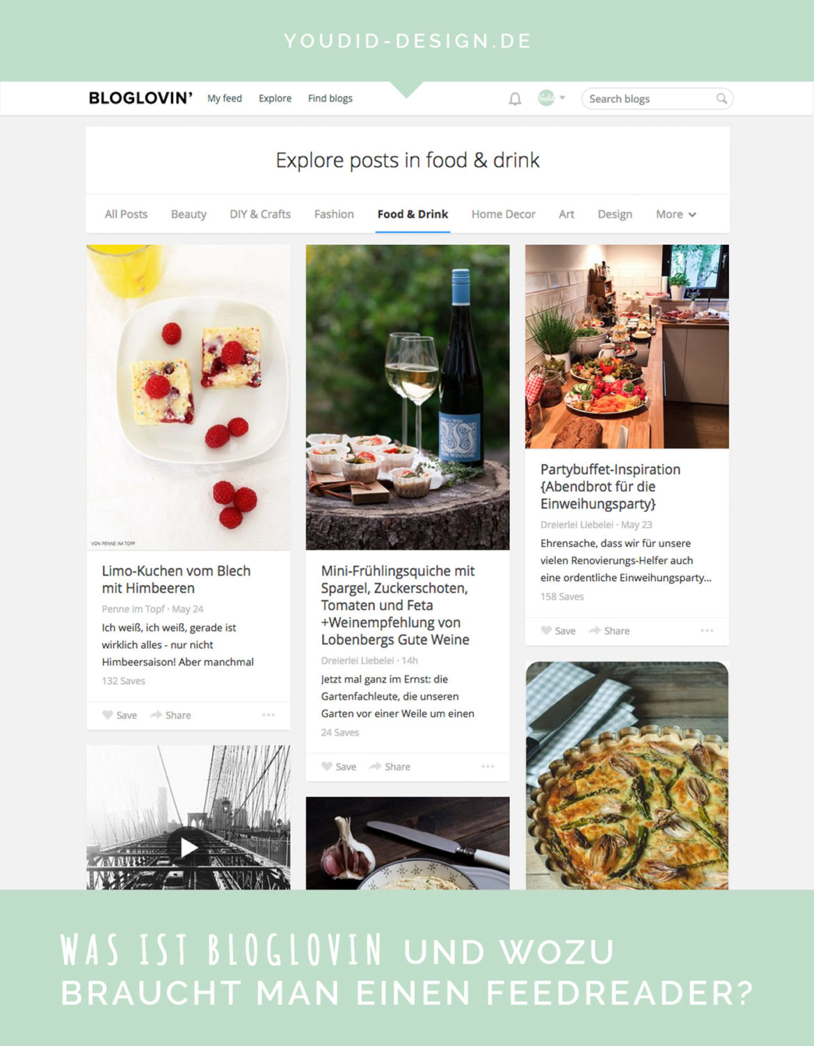 Why and how to use Bloglovin - Anleitung und Tipps. Was ist Bloglovin und wozu braucht man es | www.youdid-design.de