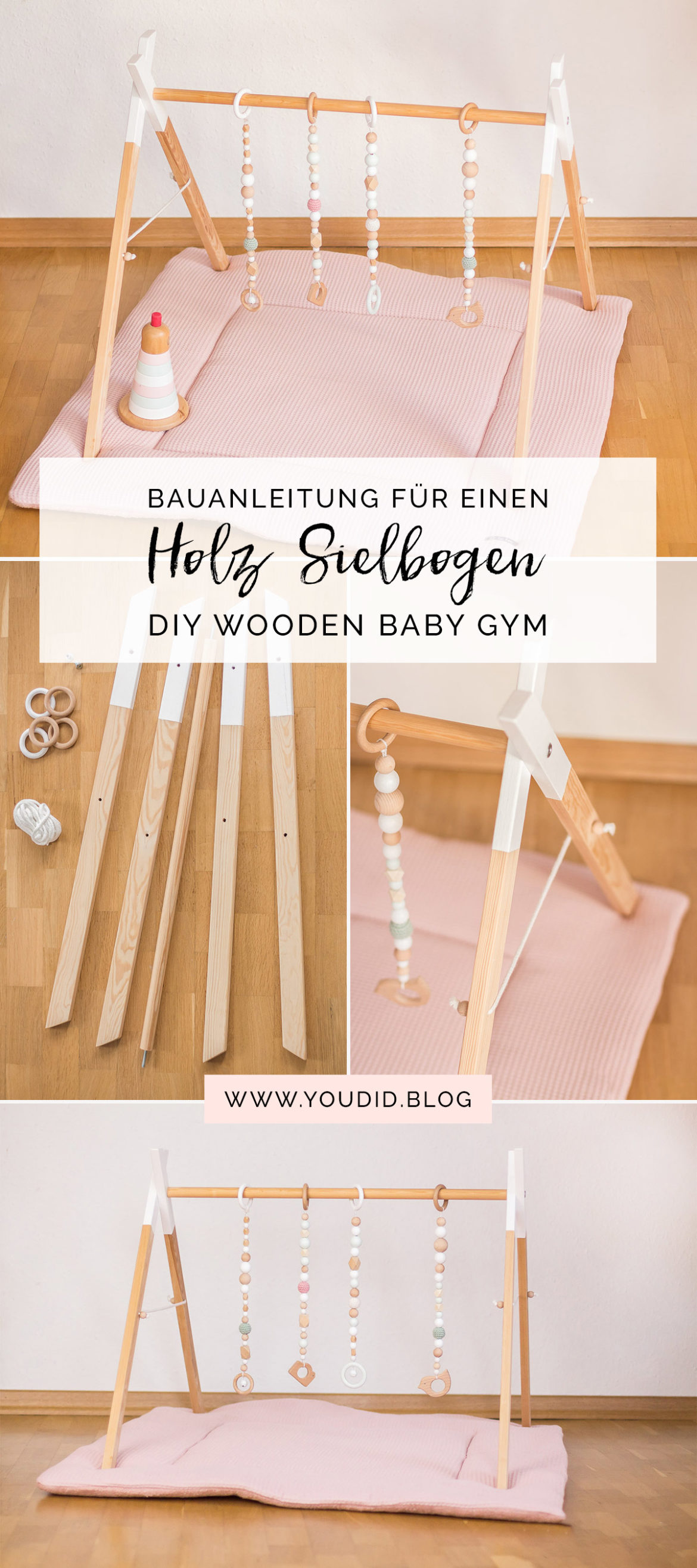 Bauanleitung für einen DIY Holz Spielbogen im