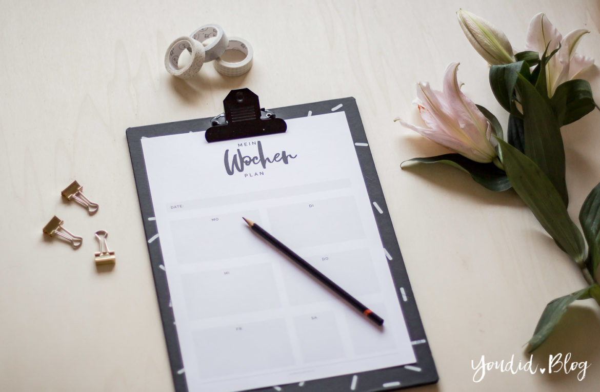 Ordnungsliebe die neue Kategorie auf meinem Blog Download Wochenplan Freebie Free Printable Weekplanner | https://youdid.blog Ordnungsliebe die neue Kategorie auf meinem Blog Download Wochenplan Freebie Free Printable Weekplanner | https://youdid.blog