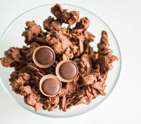 Toffifee Schoko Crossies mit dem Thermomix selber machen Rezept selbstgemacht Chocolate Caramel Nut Choco Crossies | https://youdid.blog