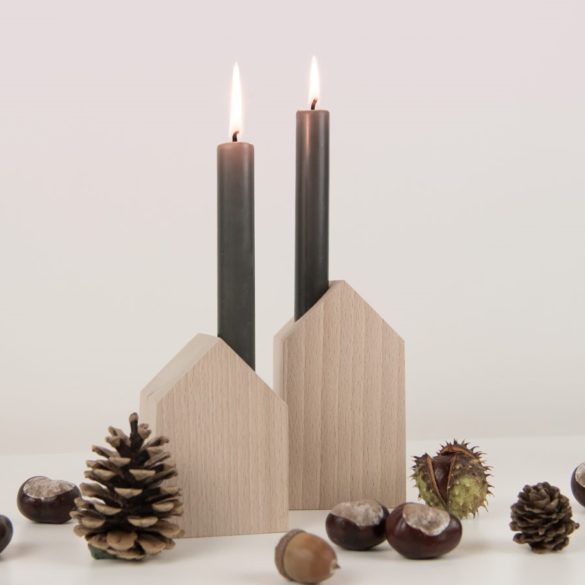 Holzhäuser Herbstdeko Kerzen Daheim Deko | Special Blog Adventskalender auf https://youdid.blog