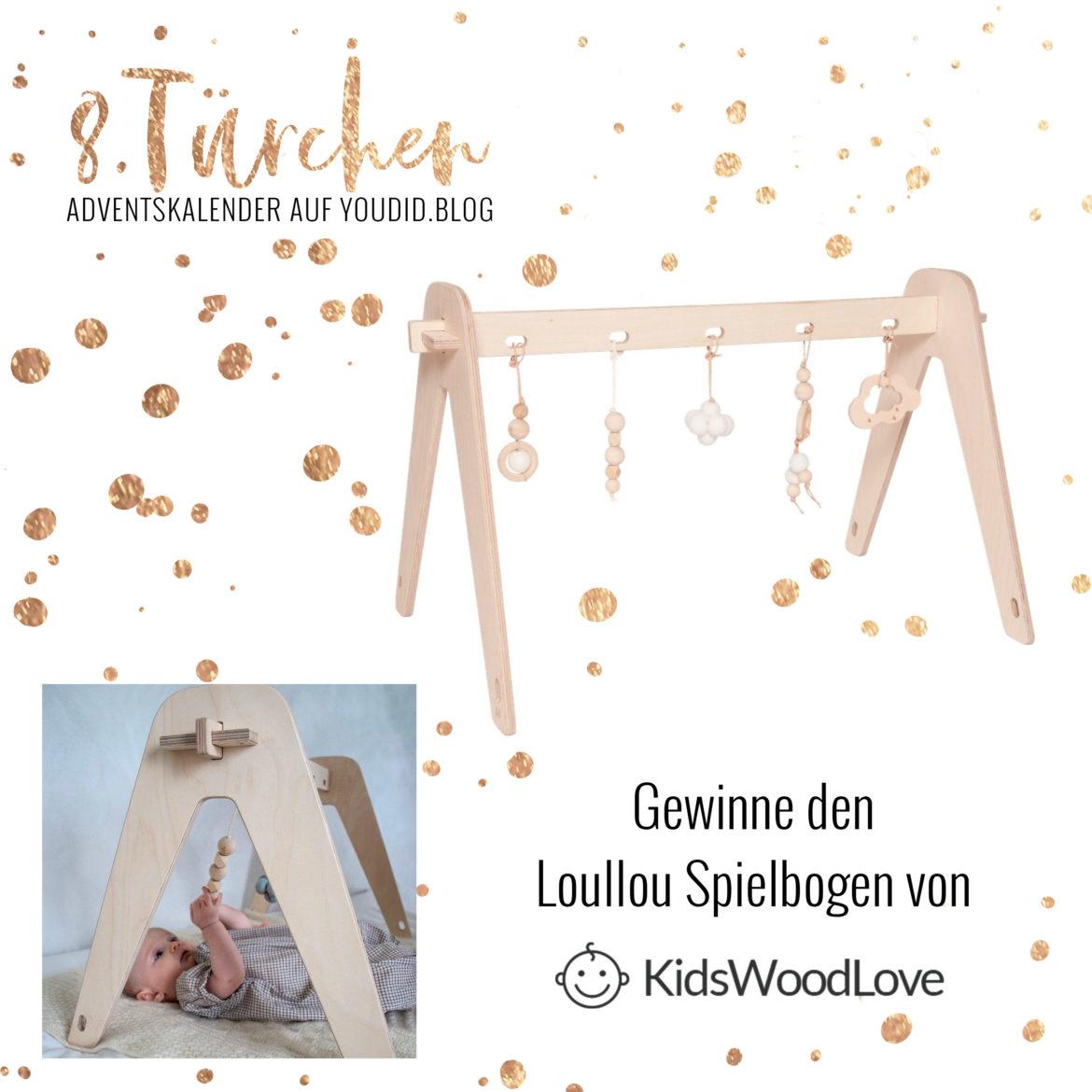 Gewinnbild Gewinne den Loullou Spielbogen von Kidswoodlove | Special Blog Adventskalender auf https://youdid.blog