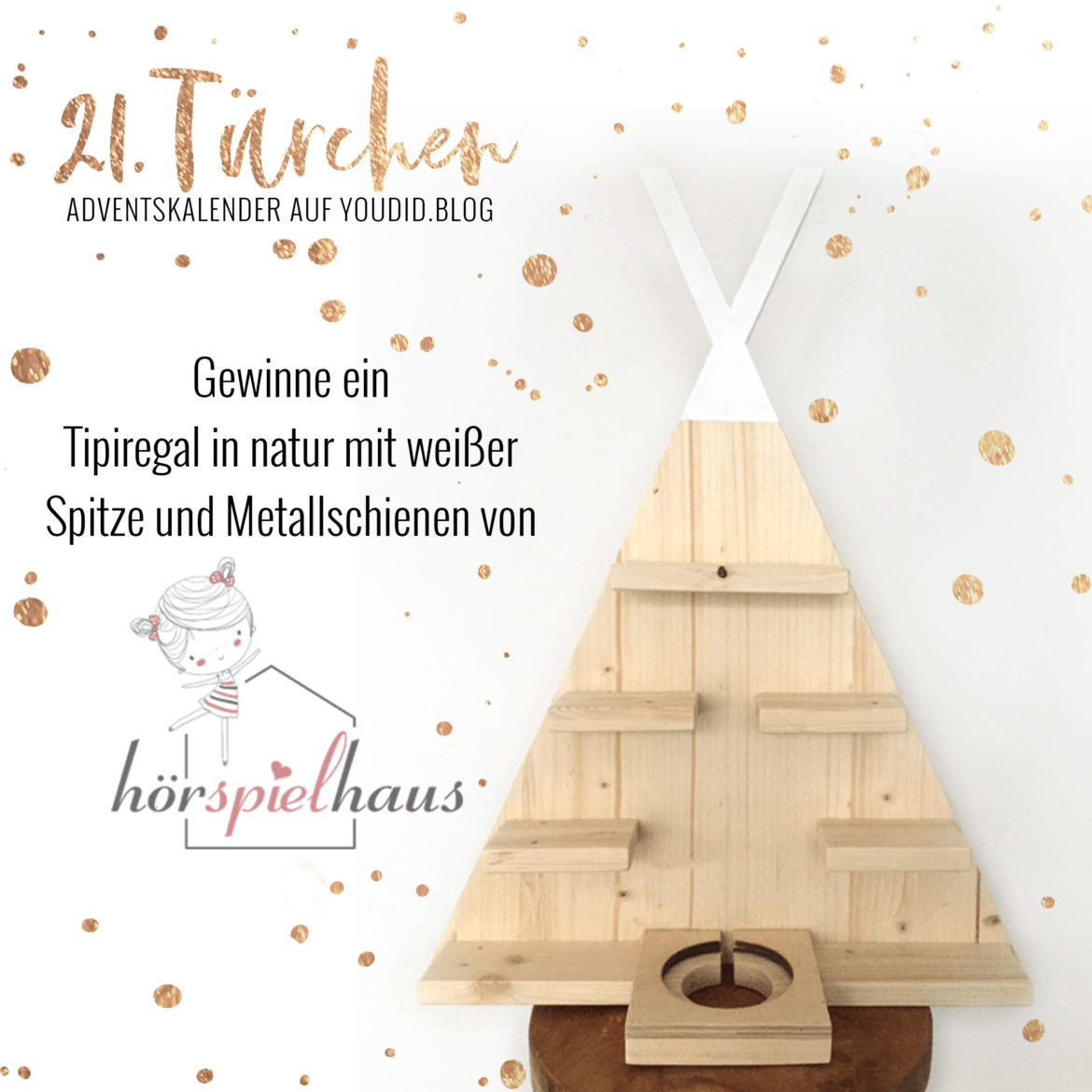 Special Adventskalender auf Youdid.Blog Gewinnbild Gewinne ein Tipiregal mit von hoerspielhaus Special Adventskalender auf Youdid.Blog Gewinnbild Gewinne ein Tipiregal mit von hoerspielhaus