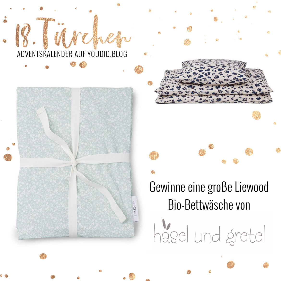 Special Adventskalender auf Youdid.Blog Gewinnbild Gewinne eine Liewood Bettwäsche von Hasel und Gretel Special Adventskalender auf Youdid.Blog Gewinnbild Gewinne eine Liewood Bettwäsche von Hasel und Gretel