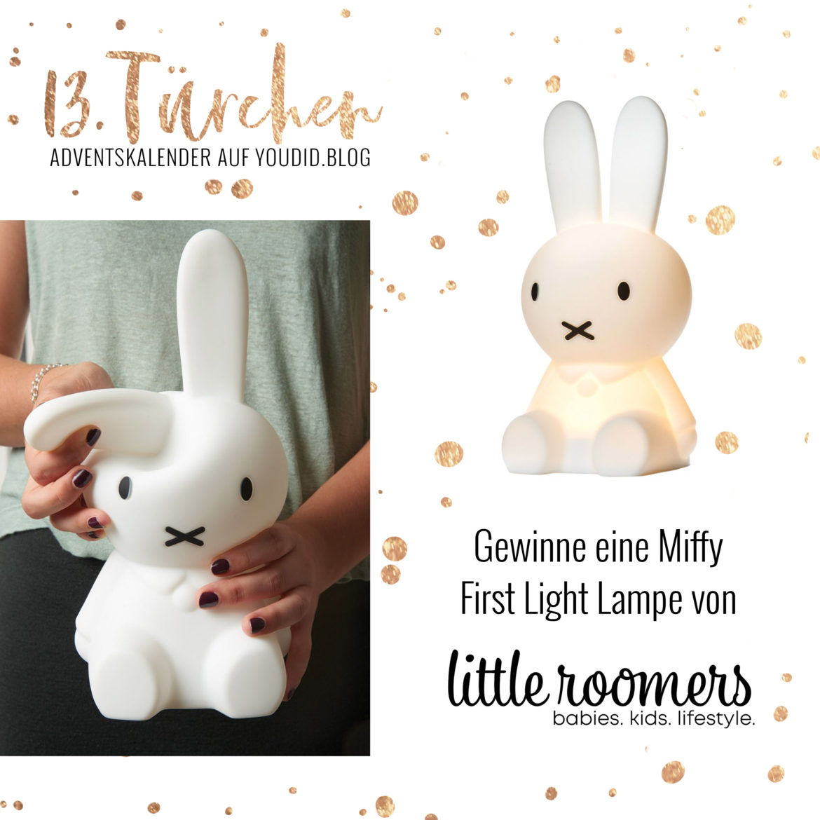 Special Adventskalender auf Youdid.Blog Gewinnbild Gewinne eine Miffy First Light Leuchte von littleroomers Special Adventskalender auf Youdid.Blog Gewinnbild Gewinne eine Miffy First Light Leuchte von littleroomers