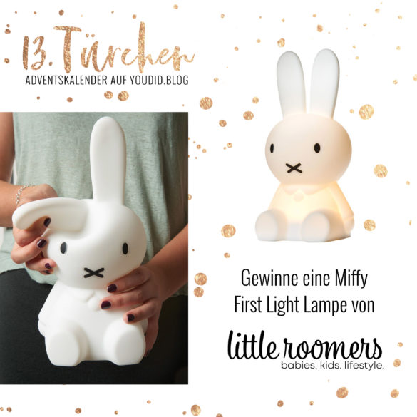 Special Adventskalender auf Youdid.Blog Gewinnbild Gewinne eine Miffy First Light Leuchte von littleroomers