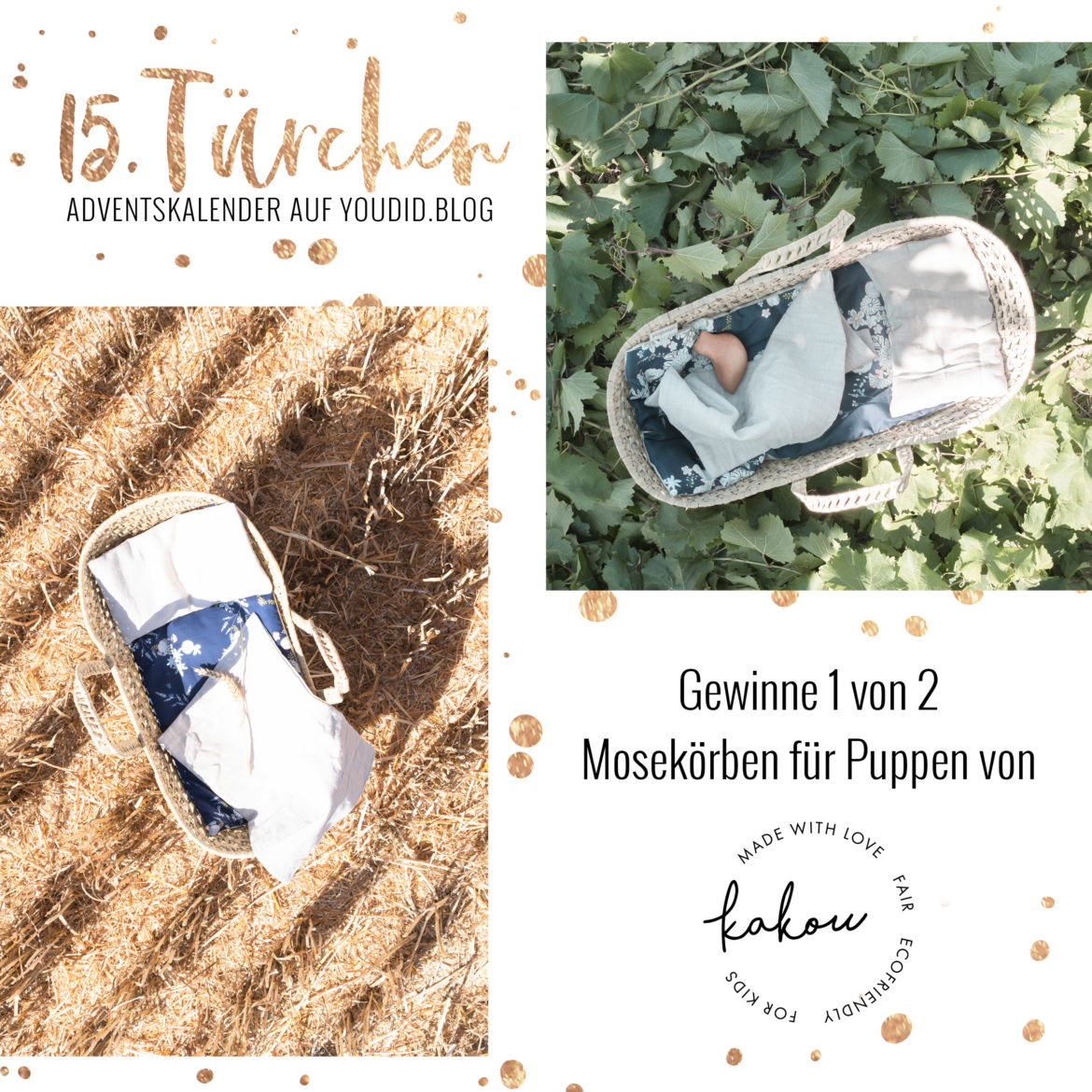 Special Adventskalender auf Youdid.Blog Gewinnbild Gewinne einen Mosekorb fuer Puppen von Kakou Special Adventskalender auf Youdid.Blog Gewinnbild Gewinne einen Mosekorb fuer Puppen von Kakou