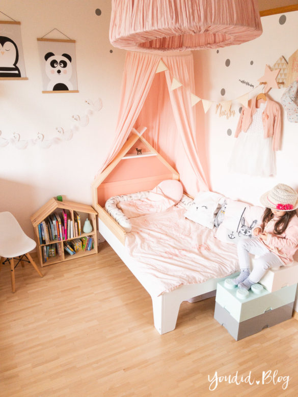 Ein Hausbett selber bauen oder auch nicht Kinderzimmer Make over DIY housebed nordic kidsroom | https://youdid.blog