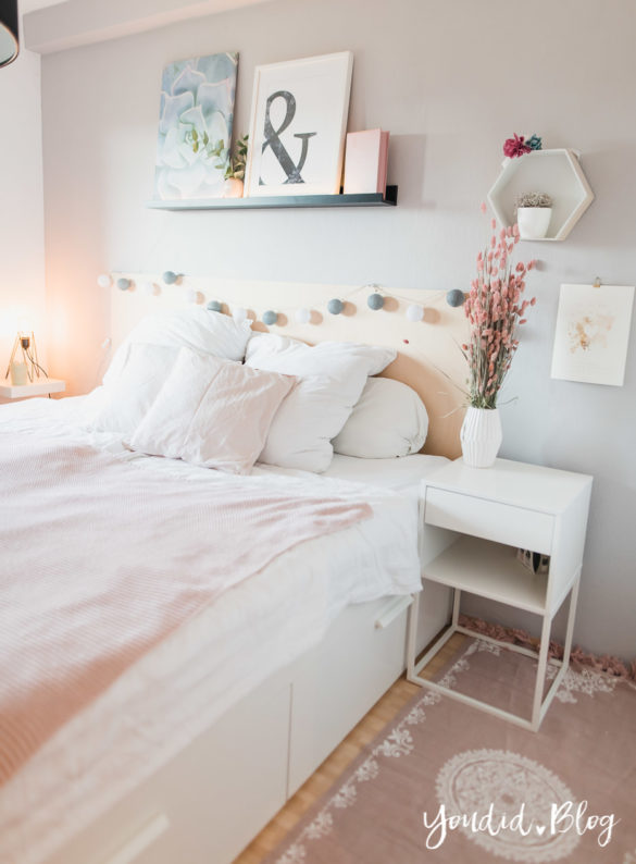 Bildergalerien im skandinavischen Wohnstil Make Over und Herbstdeko für meine Bilderleiste scandi bedroom ikea hack | https://youdid.blog