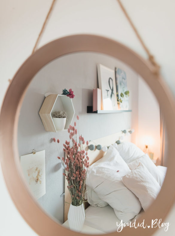 Schlafzimmer im skandi Stil Make Over und Herbstdeko für meine Bilderleisten von Posterlounge | https://youdid.blog