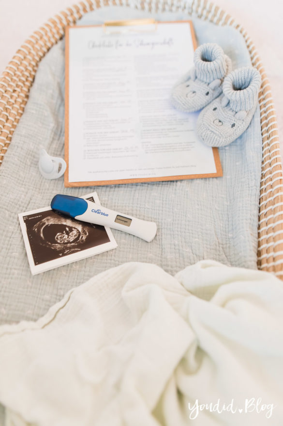 Die Checkliste für die Schwangerschaft - Erstausstattung Schwangerschaftstest Pregnancy Announcement Schwangerschaftsverkündung | https://youdid.blog